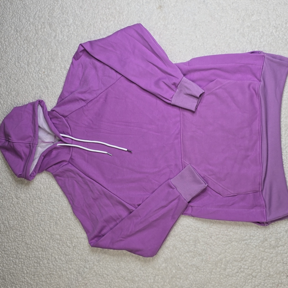 The Warmy Oversized Hoodie Dress Purple NIB Various Sizes - Picture 2 of 5